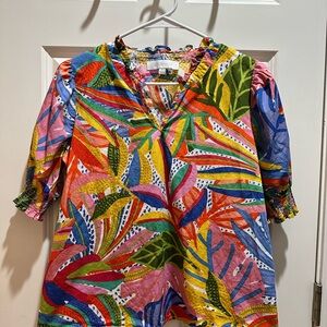 Sugarlips Multicolor Leaf Print Blouse